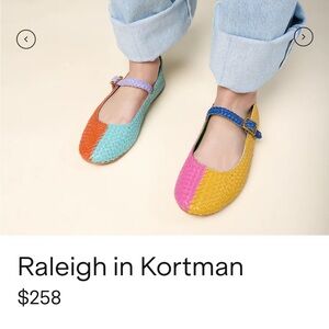 Charlotte Stone Colorful Woven Flats